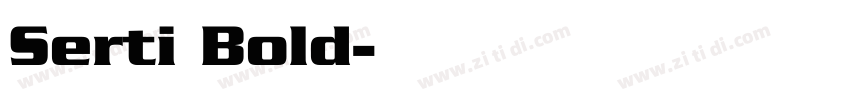 Serti Bold字体转换